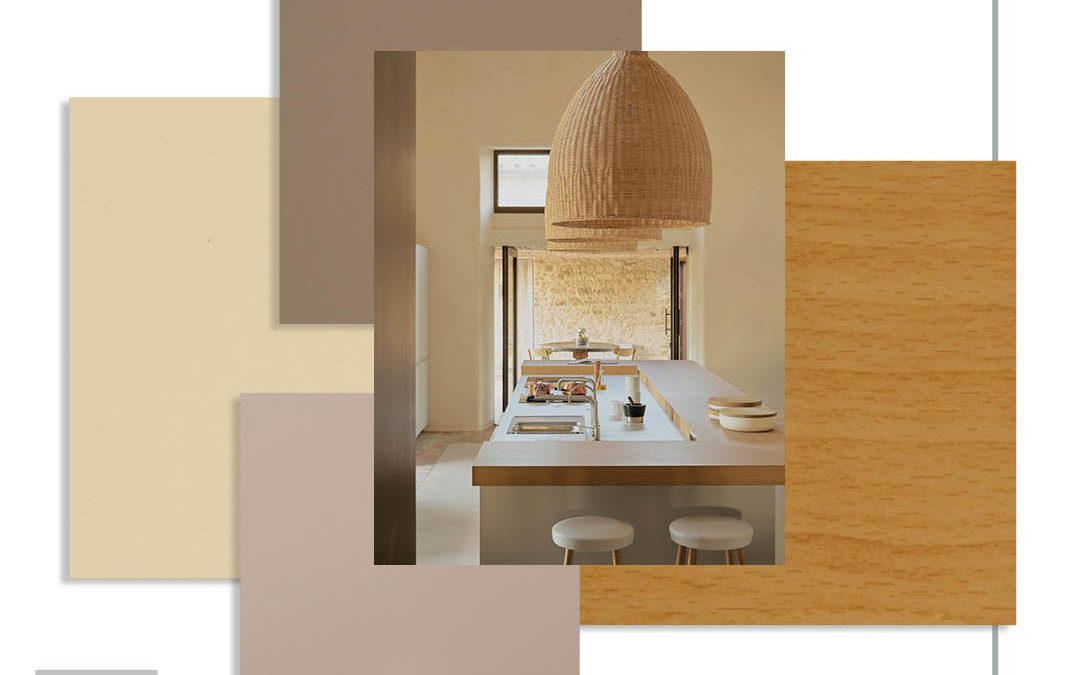 moodboard laminates arpa con toni caldo